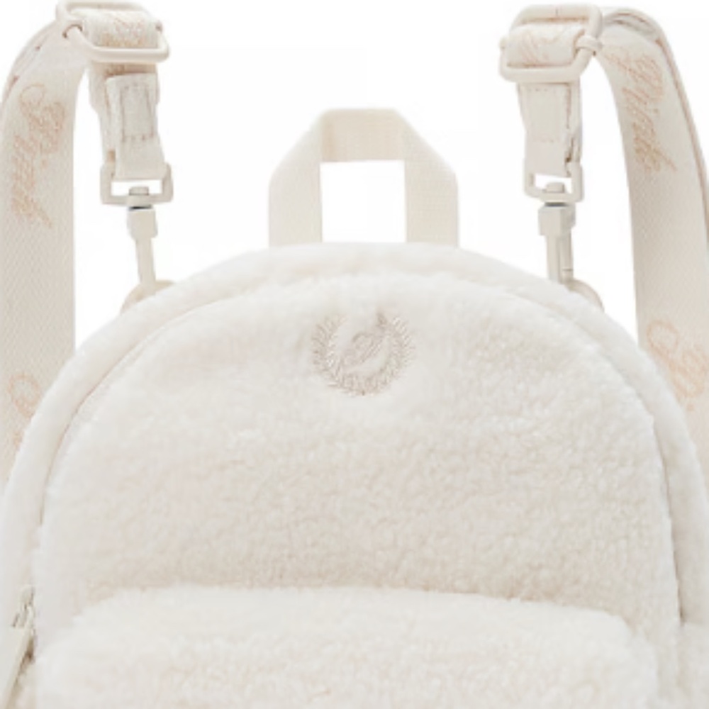 PINK MINI CONVERTIBLE BACKPACK Cozy White Shell New with tag - Picture 5 of 11